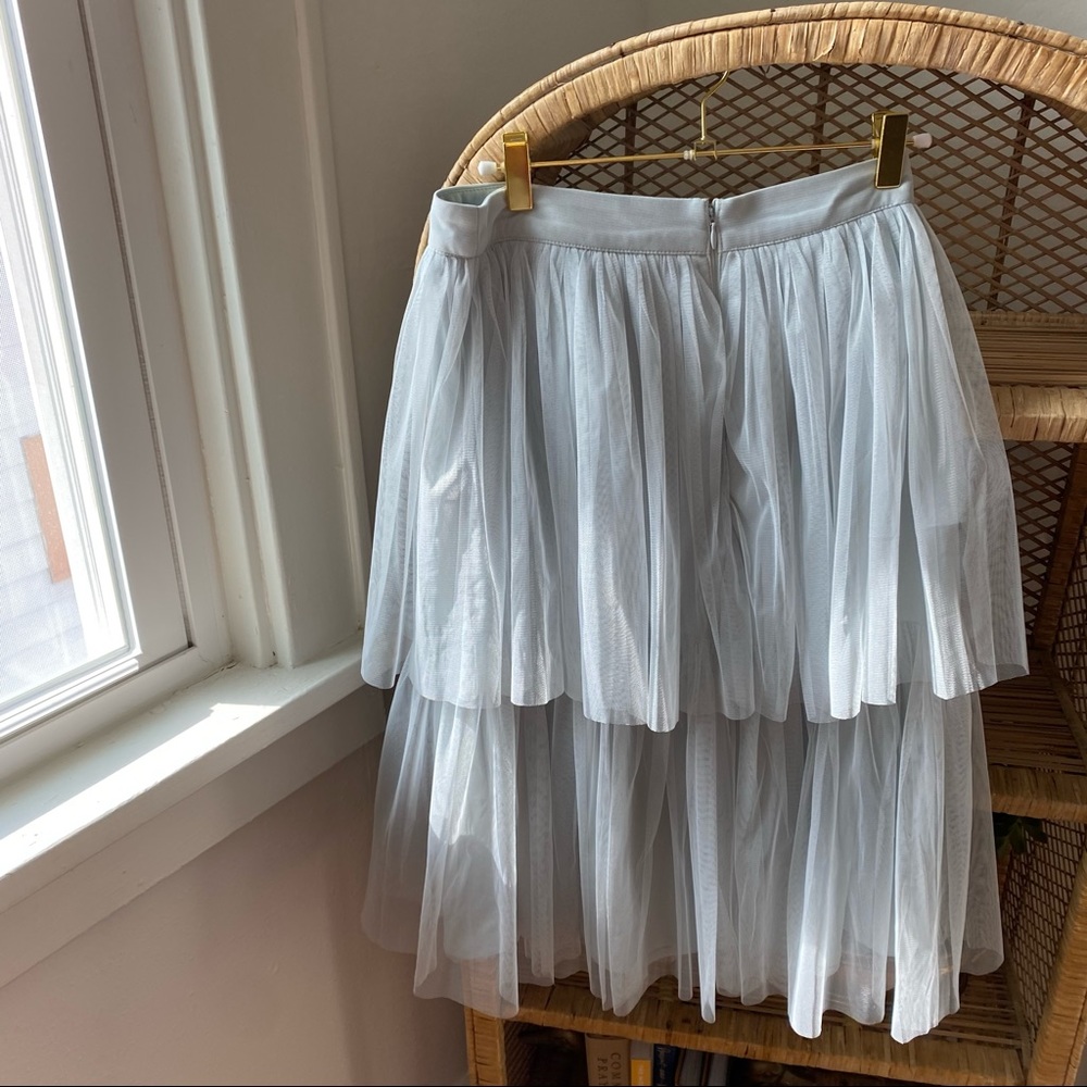 Maya Tulle Bridesmaid Set - Baby blue ruffle two piece - Picture 15 of 16